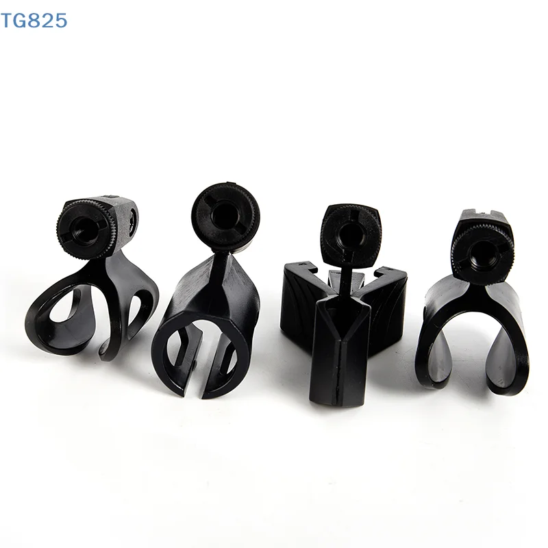 【AN】Multifunction Practical Portable Microphone Holder Universal Stage Use Clip Stand Rotatable Adjustable Stretchable Durable