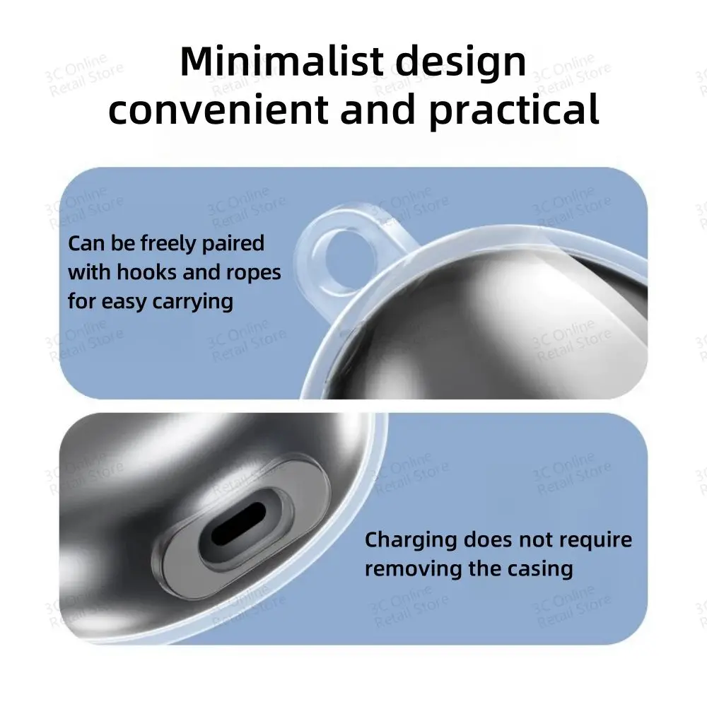 جراب واقي شفاف لسماعة أذن هواوي ، مشبك مجاني ، مضاد للخدش ، مقاوم للصدمات ، غطاء لين من البولي يورثين الحراري ، ملحق مشبك مجاني