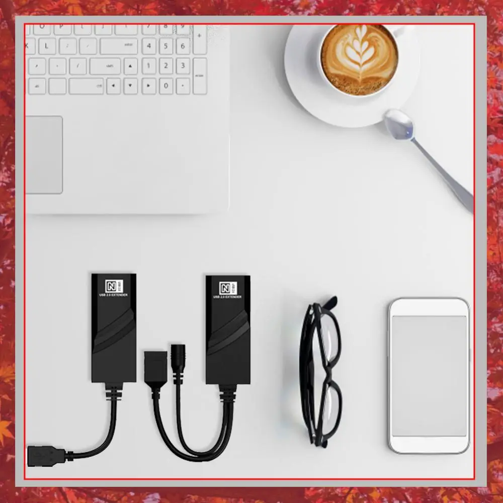 USB 2.0 Extender To RJ45 Plug and Play USB 2.0 Network Cable Extender To RJ45 Over Cat5 Cat5E Cat6 for Camera Mouse Keyboard