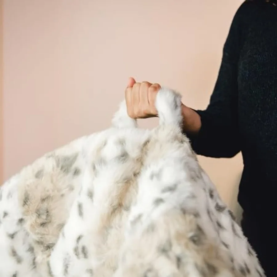 Milano Superweicher Sitzsack mit Leopardenmuster