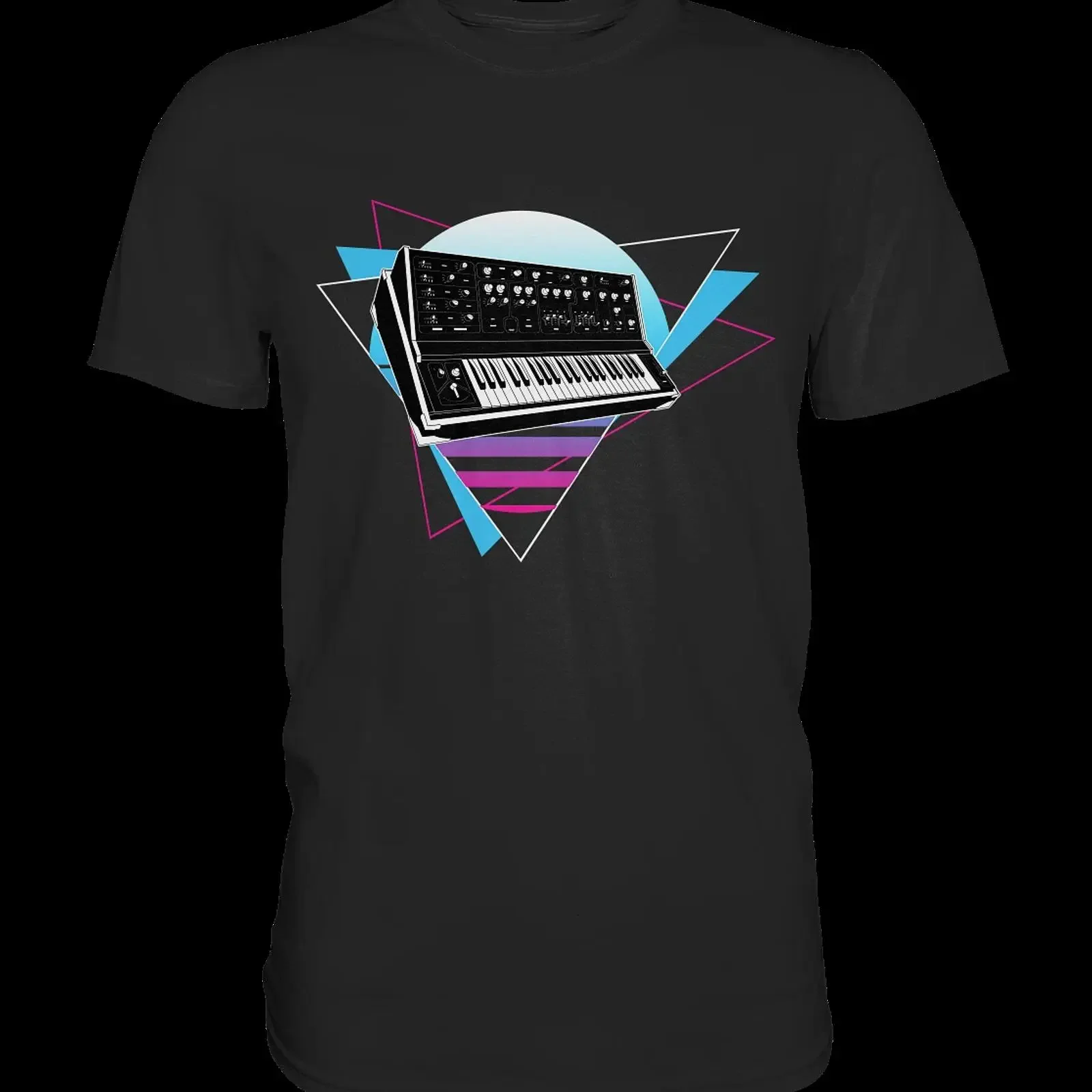Modularer Synthesizer Analog Vaporwave Techno T Shirt vintage Washed Top For Everyday Wear Stretched Slightly Unisex homme