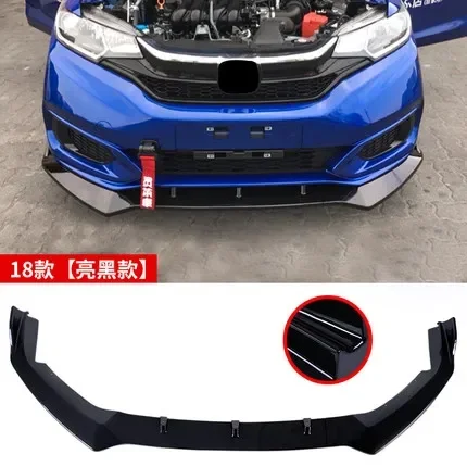 

Front Bumper Splitter for Honda Fit Jazz 2014 To 2020 Lip Diffuser Spoiler Skirt Body Kit Decorative Strip Shovel