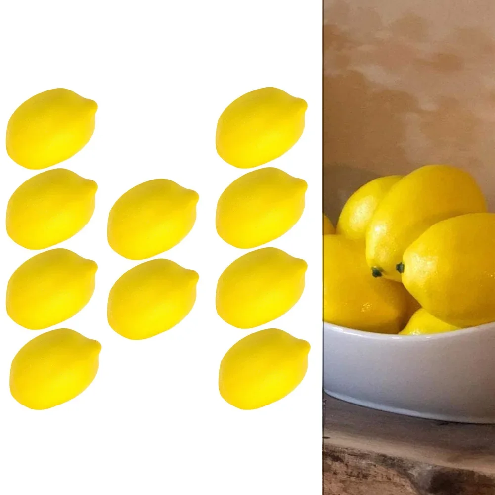 Lifelike Fake Fruit Artificial Lemon Decor Bright And Realistic Appearance Compact And Lightweight Diverse Applications