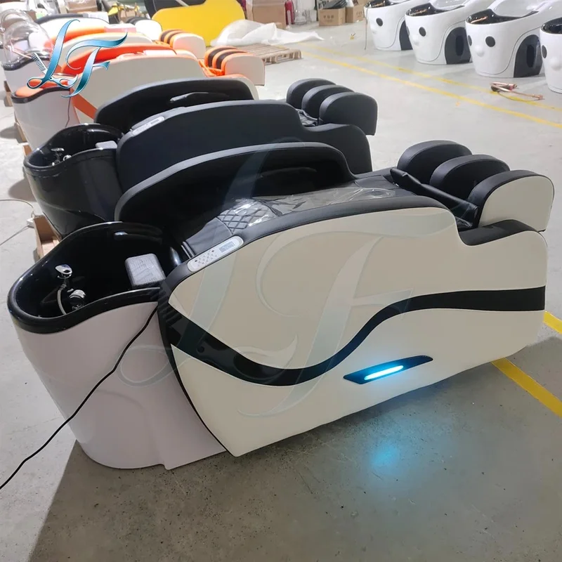 Factory Wholesale Full Automatic Massage Shampoo Unit Luxury Electric Head Spa Shampoo Bed Water Circulation Hair Washing Chair
