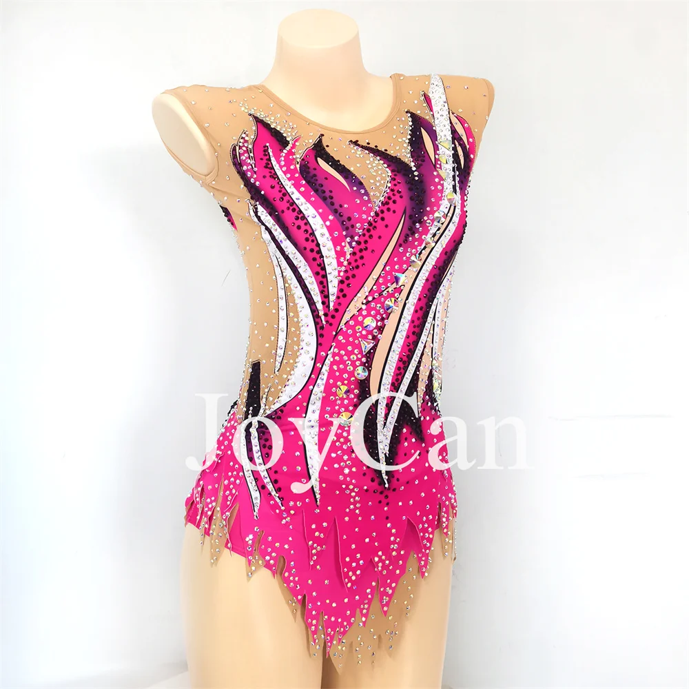جويكان وردي سبانديكس ثياب الجمباز للفتيات والنساء ، ملابس رقص أنيقة للمنافسة