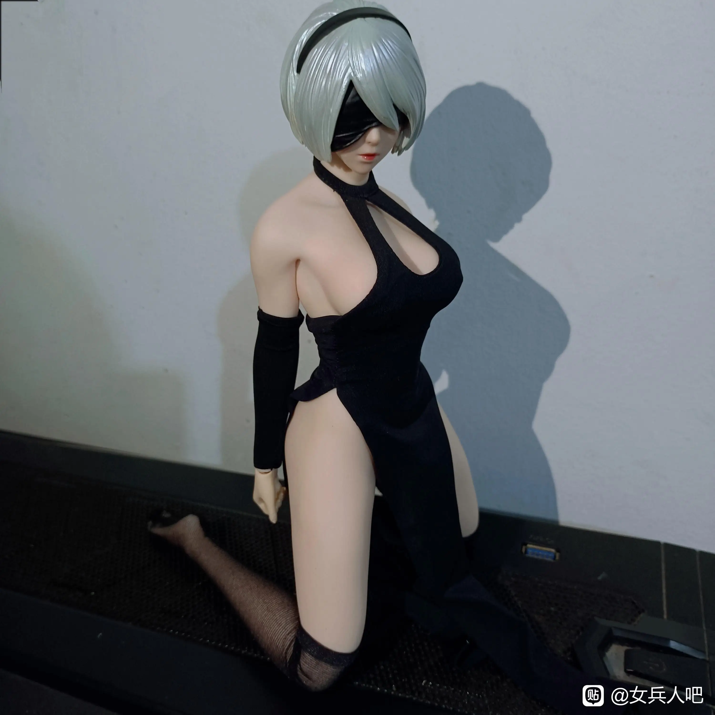 Toys park TP001 1/6 2B Sister Head Sculpt NieR:Automata Female Head Carving Sculpt Model for 12\'\' Action Figure Body