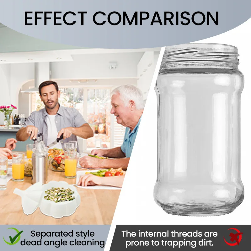 حاويات المطبخ الإبداعية، أشكال الثوم المثيرة للاهتمام، مكونات المطبخ الثلاثية، حاويات التخزين، أدوات المائدة البلاستيكية