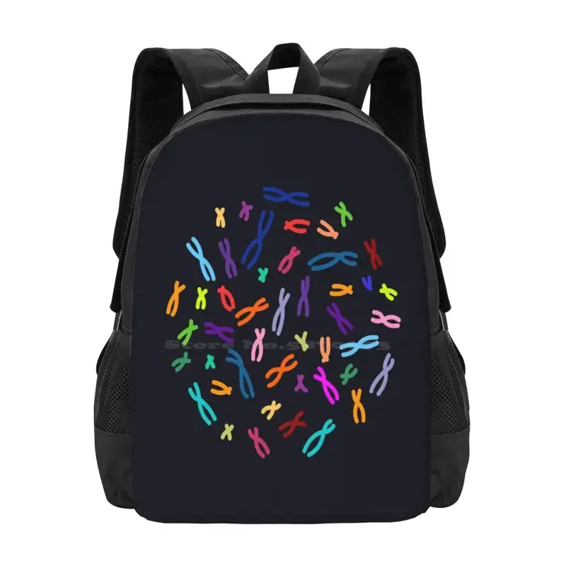 

Color Coded Dna Hot Sale Schoolbag Backpack Fashion Bags Dna Genetics Biology Human Chromosome Decorative Science