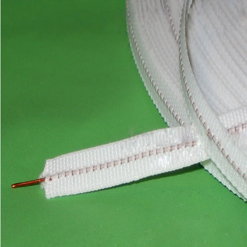 10 Yards/lot 12mm Wedding Dress Garment Collar Shape Bias Tape Trim Metal Fish Bone Webbing Copper Wire Sewing Accessories