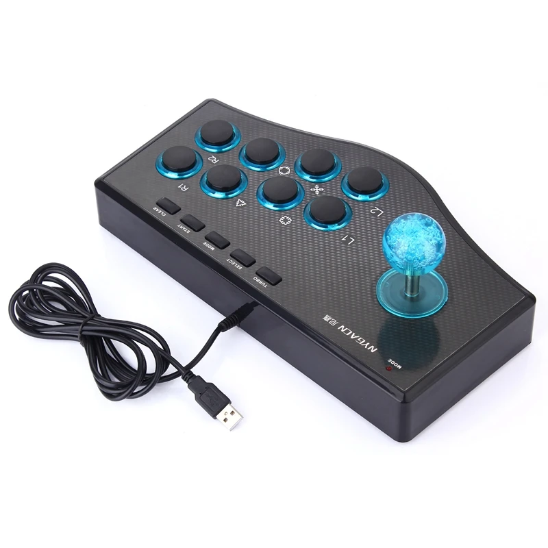 Pengendali Game berkabel Joystick arkade USB Rocker Game stik USBF untuk komputer PS3 PC Gamepad Console-A22K Gaming