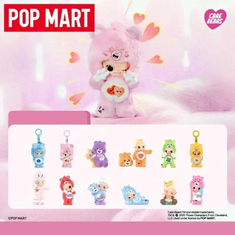 POP MART CareBears X Zsiga Series Blind Box Anime Action Figure Guess Bag Figurines Doll Desktop Decoration Cute Model Toys Gift