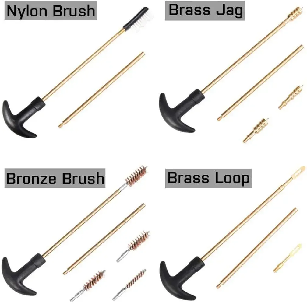 16PCS Multifunctional Pipe Dredging Nylon Brush Barrel Brush Set Cleaning Kit for 9mm Ar15 AK 74 M16 M4 G17 19 27 1911 - view 2