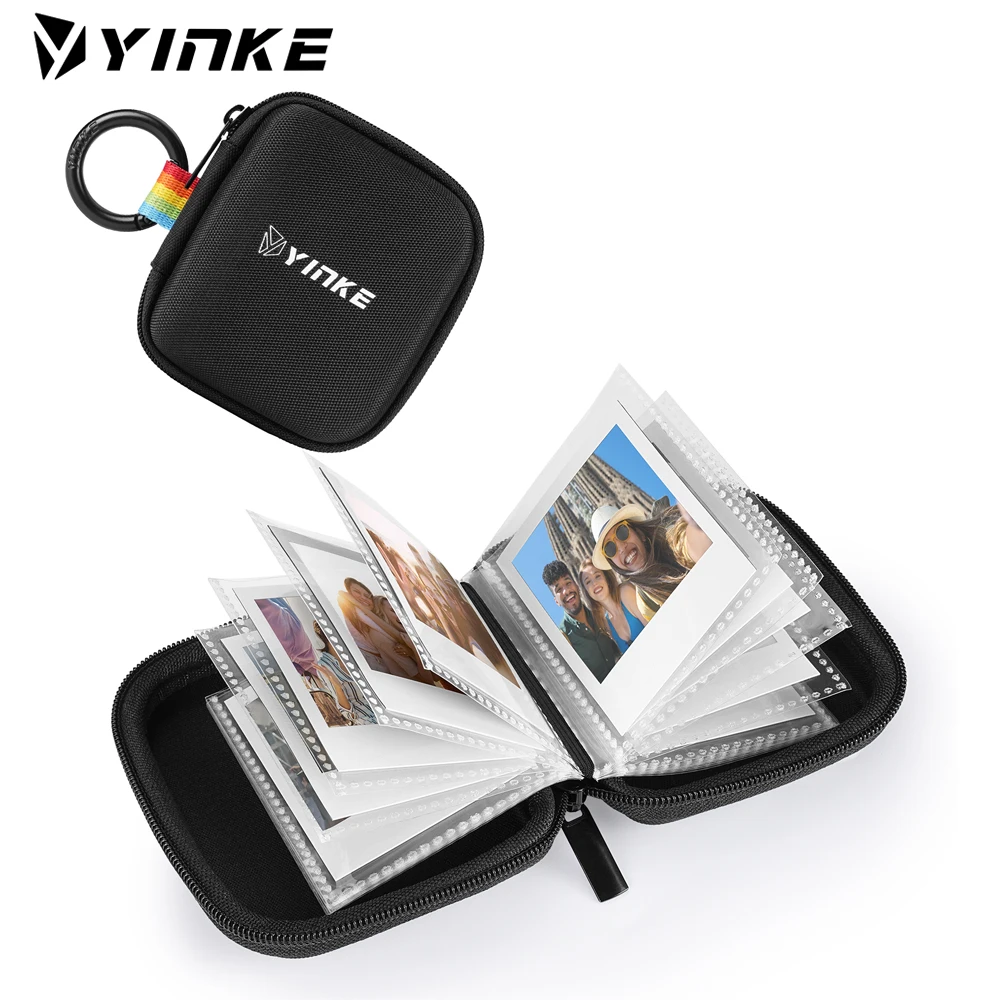 YINKE Pocket Photo Album for Polaroid Go Film/Go Instant Mini Camera Portable Travel Protective Photo Album Case Holds 40 Photos