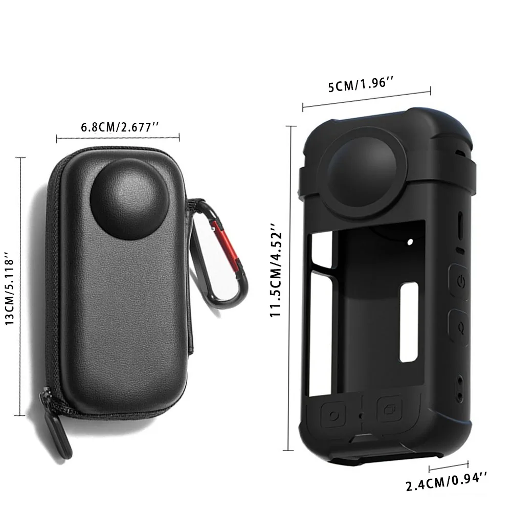 Bolsa para Insta360 X3, funda protectora para lente de cámara panorámica, Protector de pantalla para Insta 360x3, accesorios