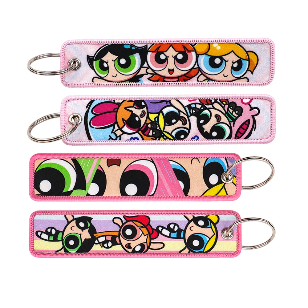 

Cartoon Girls Key Chain for Motorcycles and Cars Key Fobs Holder Key Tag Key Ring Key Accessories Gifts