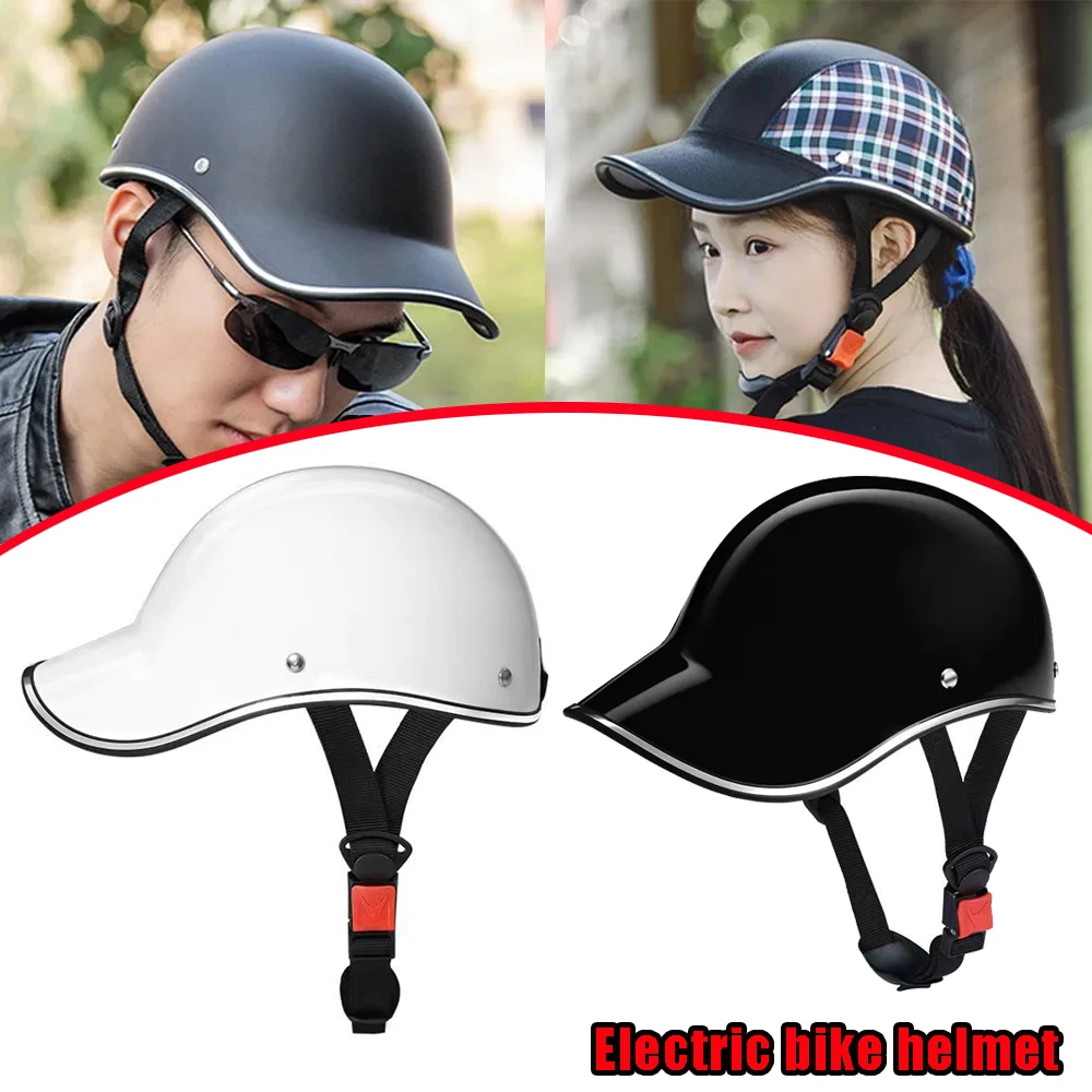 Retro Bicycle Baseball Helmet Skin Friendly Lining Comfortable Breathable with Adjustable Strap Lightweight for Adults Cycling