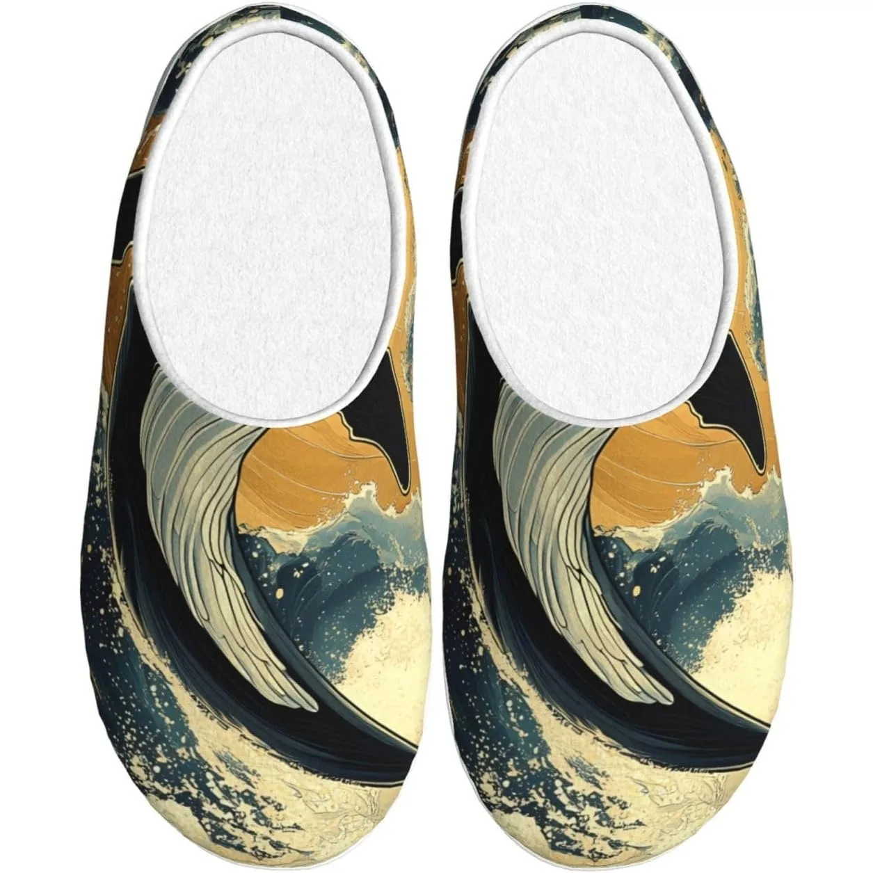 

Женские уютные тапочки «Кит», домашние и уличные домашние тапочки из мягкого хлопка с противоскользящей подошвой