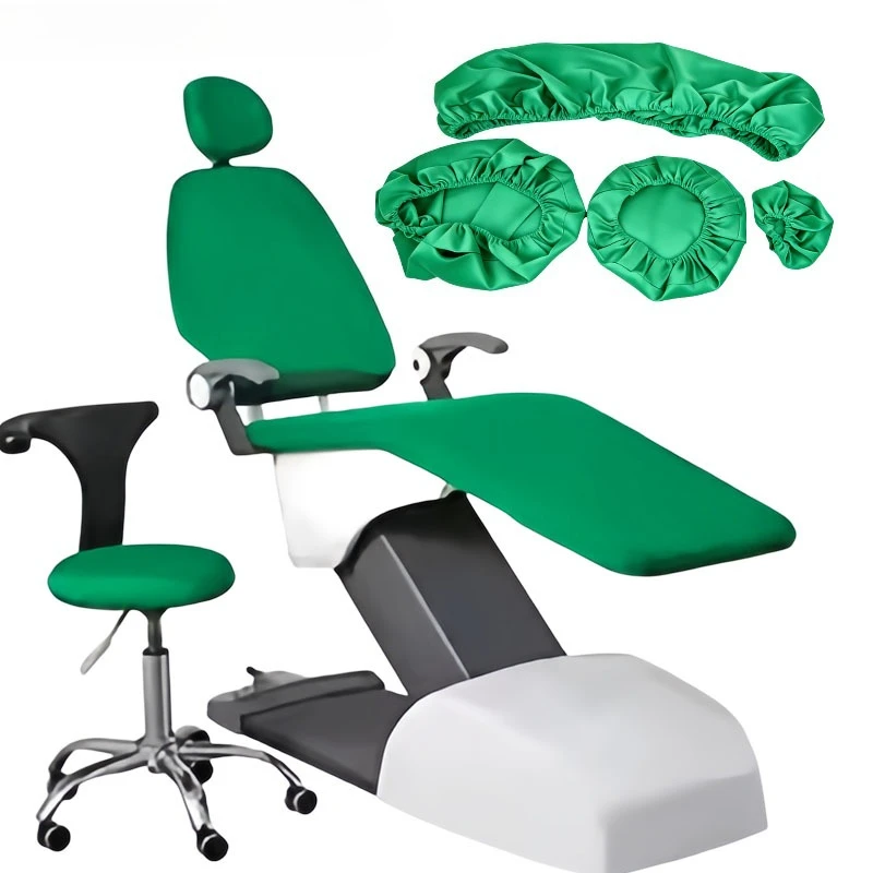 4Pcs/Set Dental Unit Chair Seat Elastic Cloth Cover Chair Cover Protector Dentist Equipment