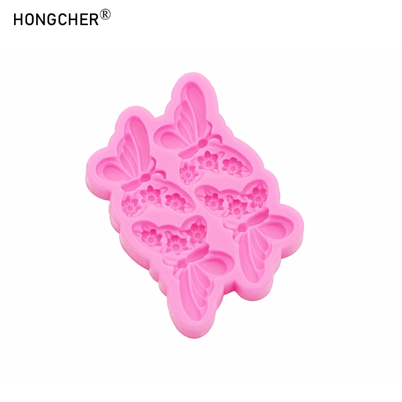 Butterfly DIY Cream Gel Hair Clip Hair Jewelry Keychain Pendant Silicone Mold Shoes Clothing Bags Jewelry Accessories Drip Molds