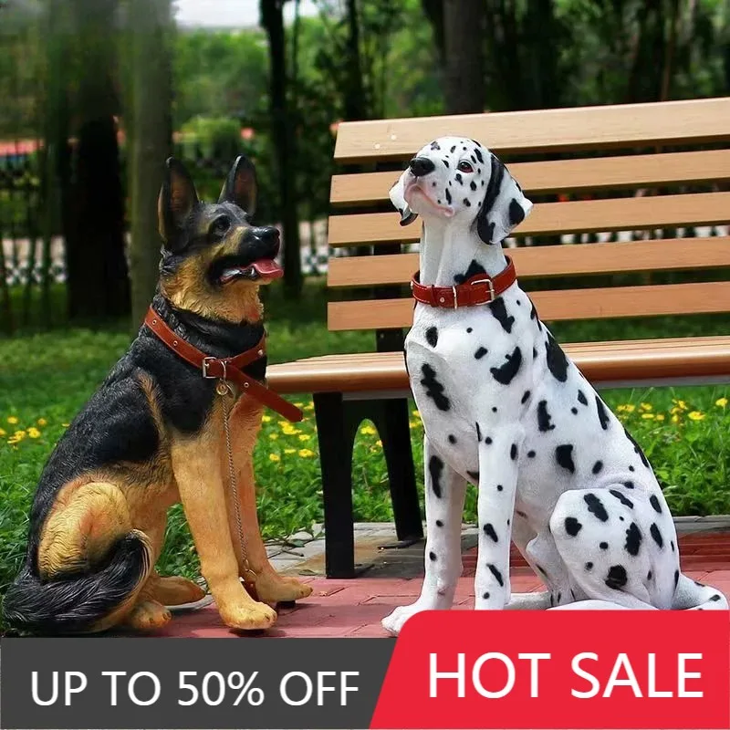 Imitation Dog Land Figurines Groot Garden Courtyard Ornaments Modern Creative Original Funny Sculptures Outdoor Indoor Decor