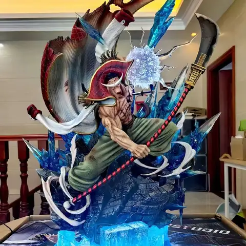 Spot PVC 40cm Edward Newgate Action Figure -Lx Gk Statue Whitebeard One Piece Collectible Toy Room Desktop Decoration Toy