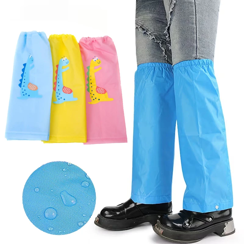 

Защитные накладки на ноги унисекс, ветрозащитные полукомбинезоны для велоспорта, защитные накладки на брюки для дождливой погоды для мальчиков и девочек