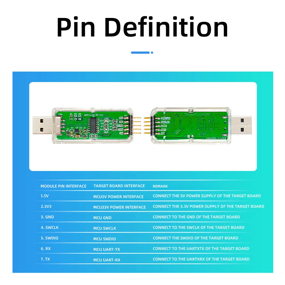 WCH-Link Download Debugger Risc-v Framework Mcu Online Debugging Swd Interface Chip Programming