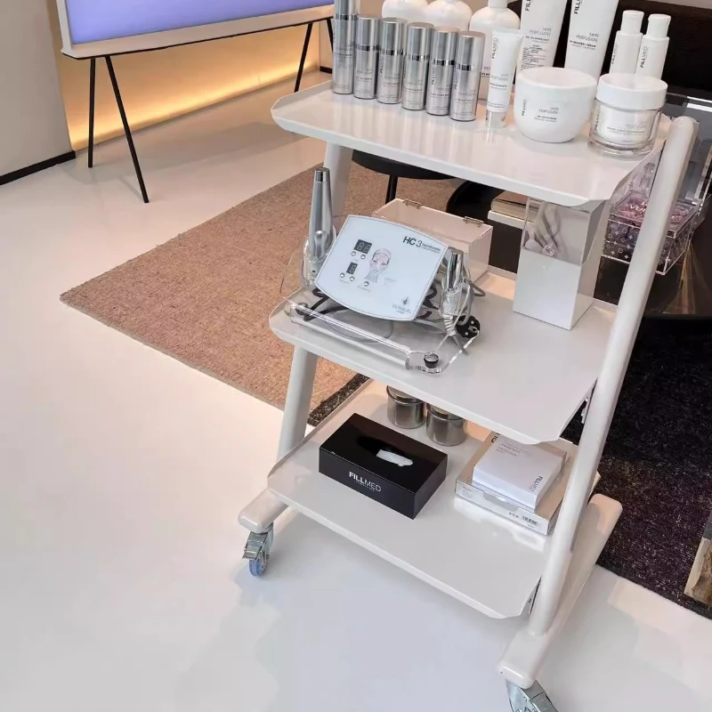 

Rolling Cart with Wheels Portable Trolley Beauty Salon Hairdressing Auxiliary Cart Tool Trolly Cosmetic Salon Furniture Cart