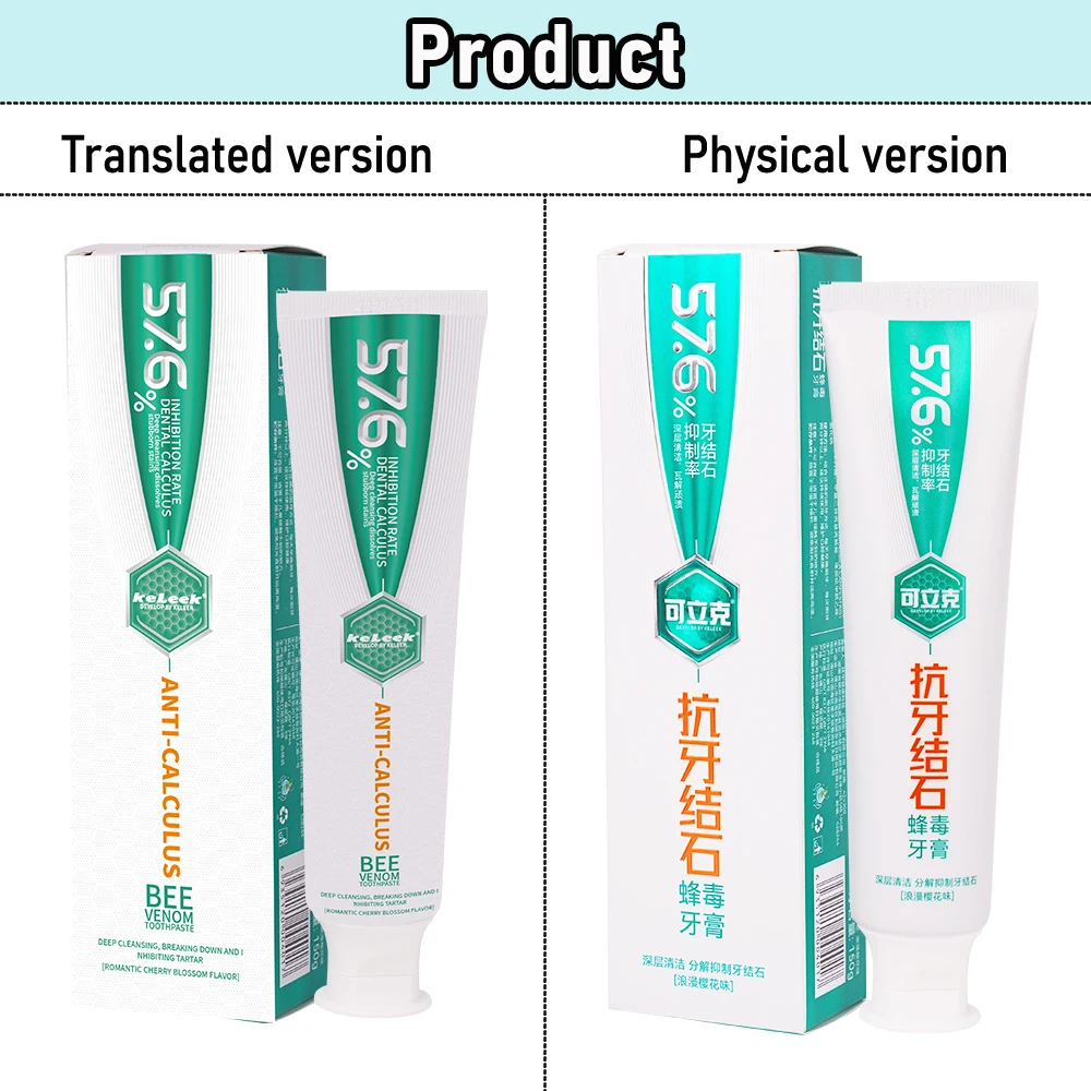 KELEEK Anti-Tartar Toothpaste 150g Calculus Removal Deep Clean Plaque Control Fresh Breath Oral Care Daily Cleaning Toothpaste
