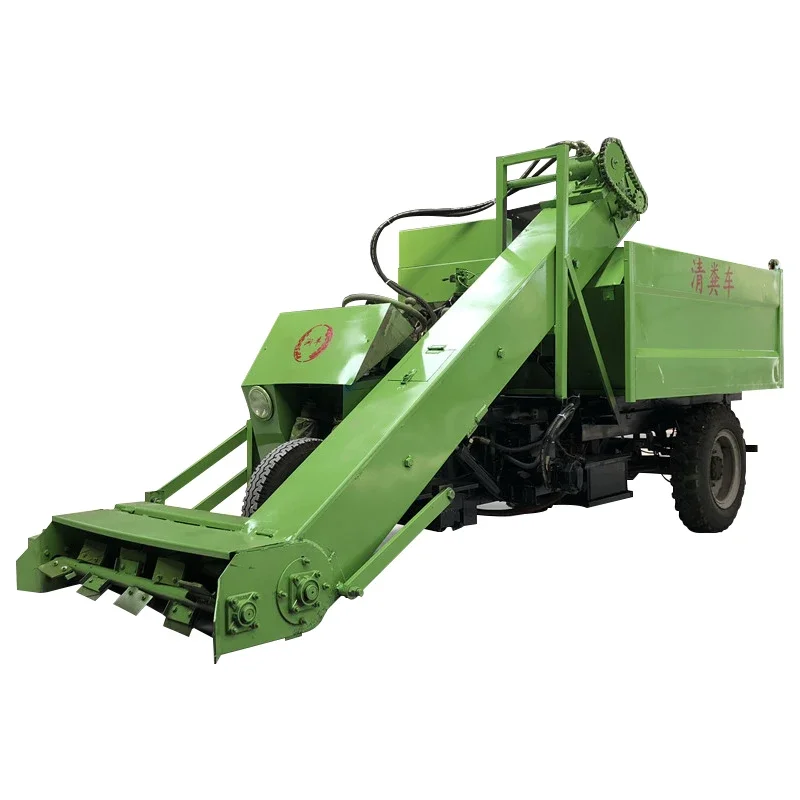 Farm Manure Cleaning Car Small Cattle and Sheep Farm Self-Turning Self-Unloading Manure Suction Truck