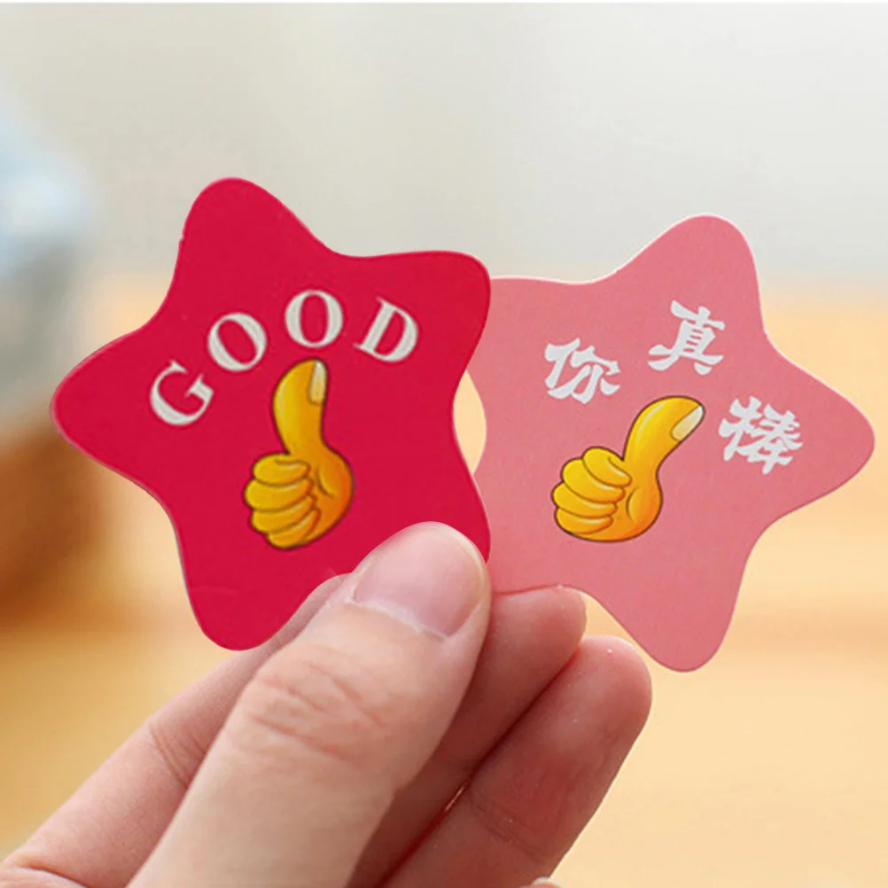 100pcs Praise Cards For -Friendly Paper Reward Stickers Classroom Education Tool Children Diy Craft Activity Good