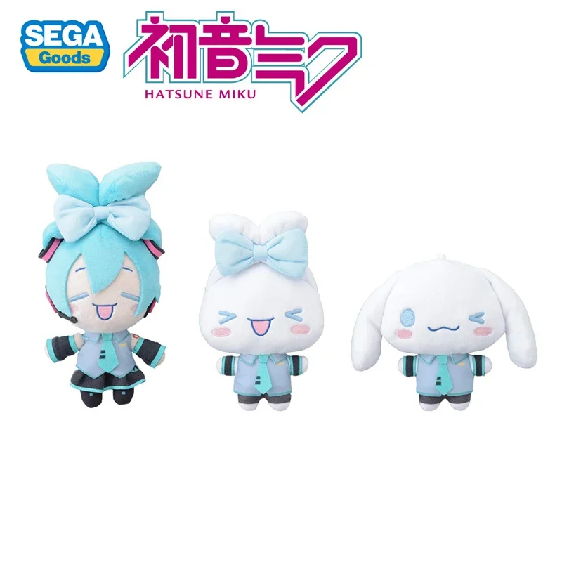 

In Stock Original SEGA Sanrio Hatsune Miku Vocaloid Plush Toys Miku Fufu Pendant 18Cm Anime Figurine Plush Toys for Boys Gift