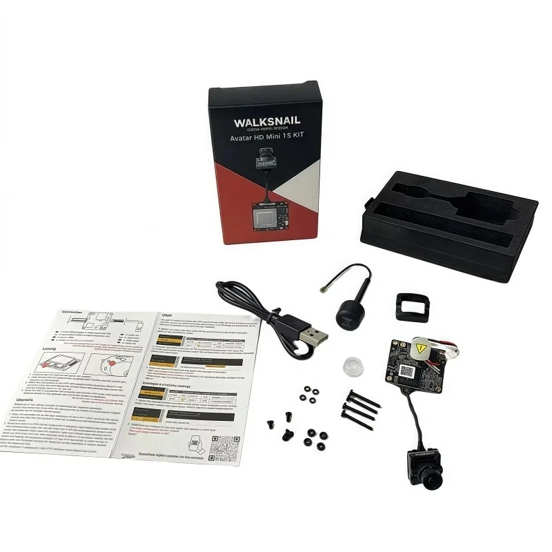 Caddx Walksnail Avatar HD Mini 1s Kit V2 1080P 60fps Nano-fotografía VTX 32G Dron de carreras con características de baja latencia