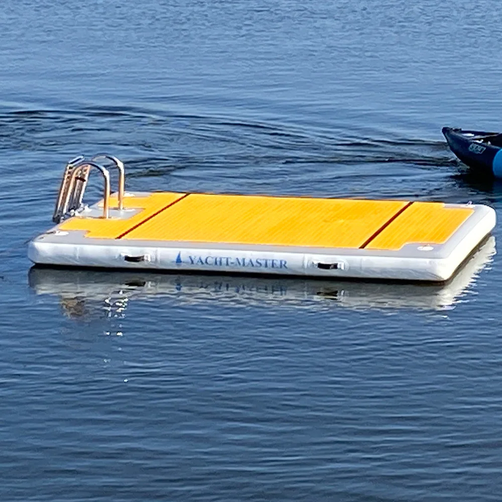 Inflatable Floating Yacht Boat Dock (With Non-slip Mat) Luxury Platform Dock Floating Yacht Mat view 3