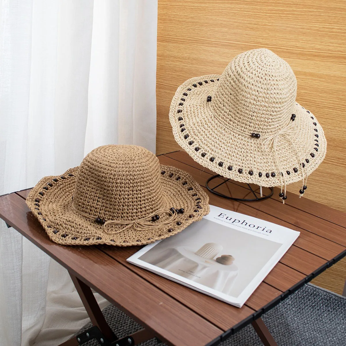 chapeu-de-palha-preto-retro-frances-com-design-de-contas-para-mulheres-chapeu-de-sol-versatil-e-respiravel-para-viagens-de-verao