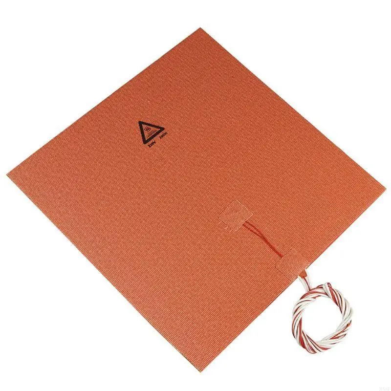 

R58F 400x400 мм Силиконовая резиновая нагревательная площадка 220 В 600 Вт для 3D -принтера.