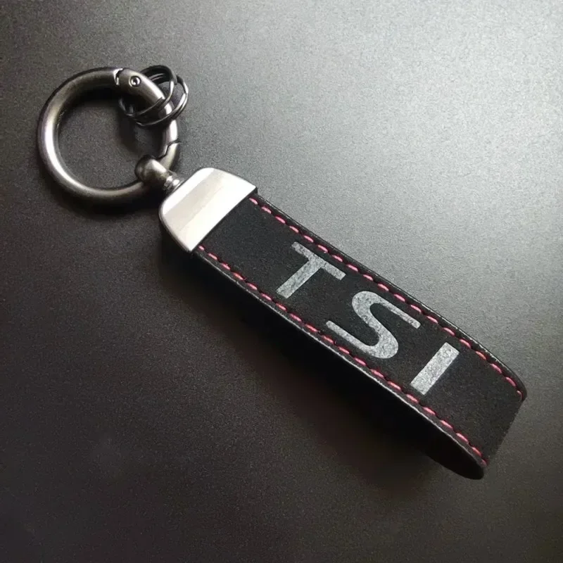 Leather Men Keyring Luxury Women Car Keychain For Jetta VW Golf 7 6 5 4 8 MK7 MK6 MK5 MK4 TSI TDI GLI GTD Keychain Accessories