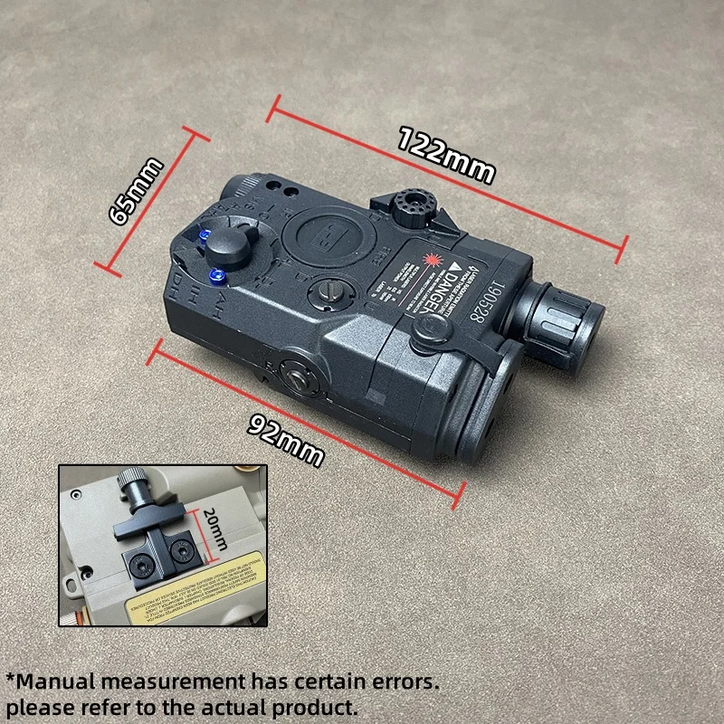 Element airsoft LA 5C PEQ15 Red/Green laser  IR Laser and flashlight UHP Appearance Fit 20MM Rail Hunting