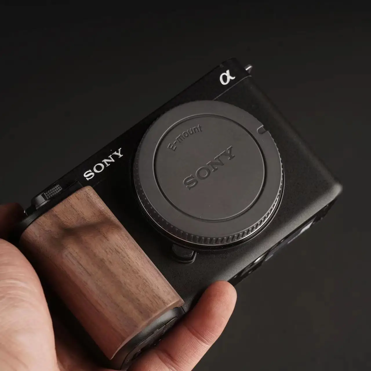 Sony ZVE1 Camera Solid Wood Grip Handle Ebony Rosewood Protective ZV-E1 Grip ZV-E1 Accessories Lightweight and portable