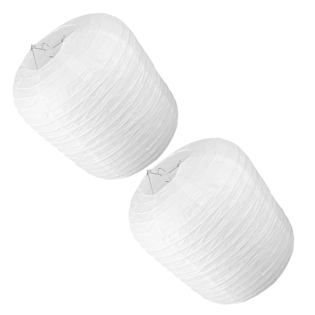 

2 Pcs Oval Paper Lantern Shade Indoor Iron Japanese Style Hanging Sushi Restaurant