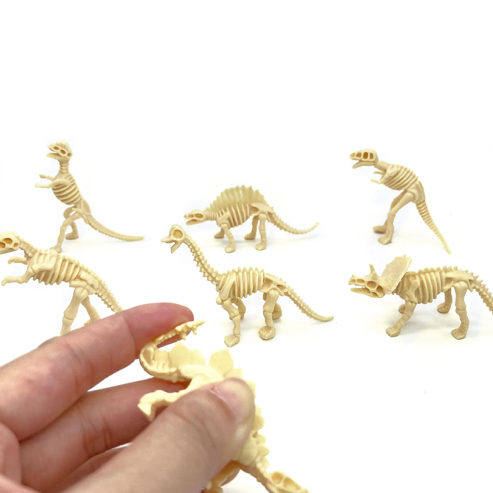 12Pcs/Set Dinosaurs Skeleton Model Archaeology toys Tyrannosaurus rex Desktop Ornament Home Decor for Kids Gift
