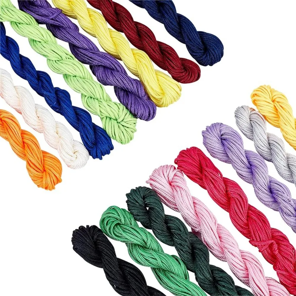 

1.5mm Nylon String 240 Yards Chinese Knotting Cord Kumihimo Macrame Cord Thread Tassels String Chinese Knot Fringe String