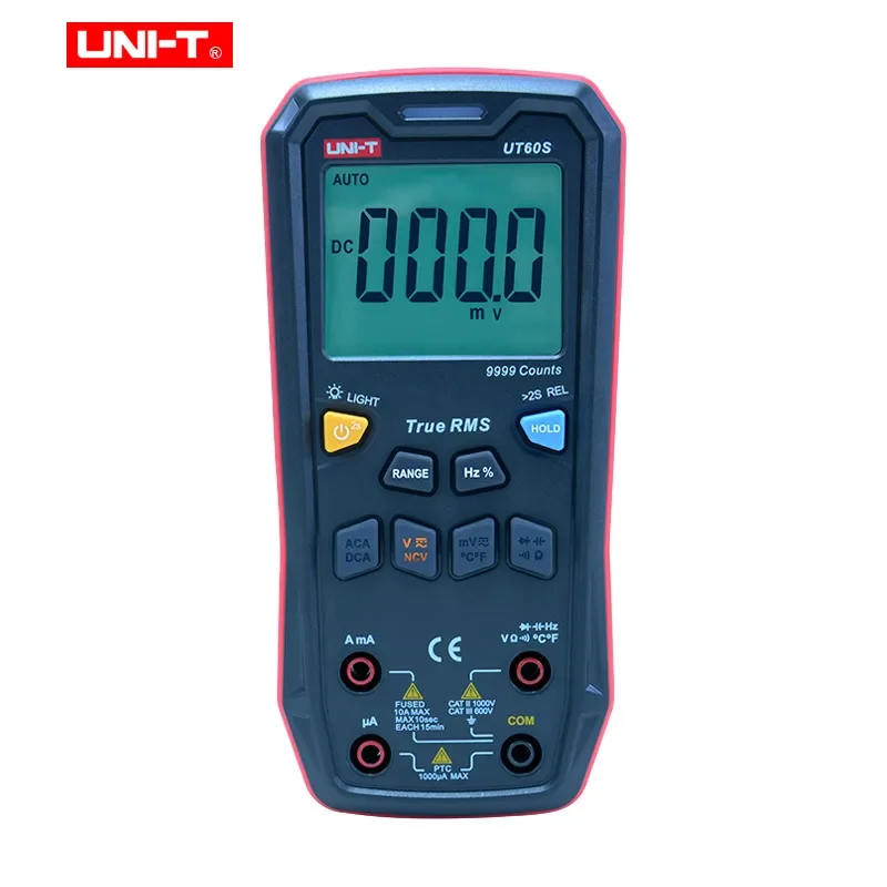 UNI-T Digital Smart Multimeter UT60S True RMS 1000V AC DC Voltage Tester Ammeter Capacitor Frequency Meter Temperature Tester