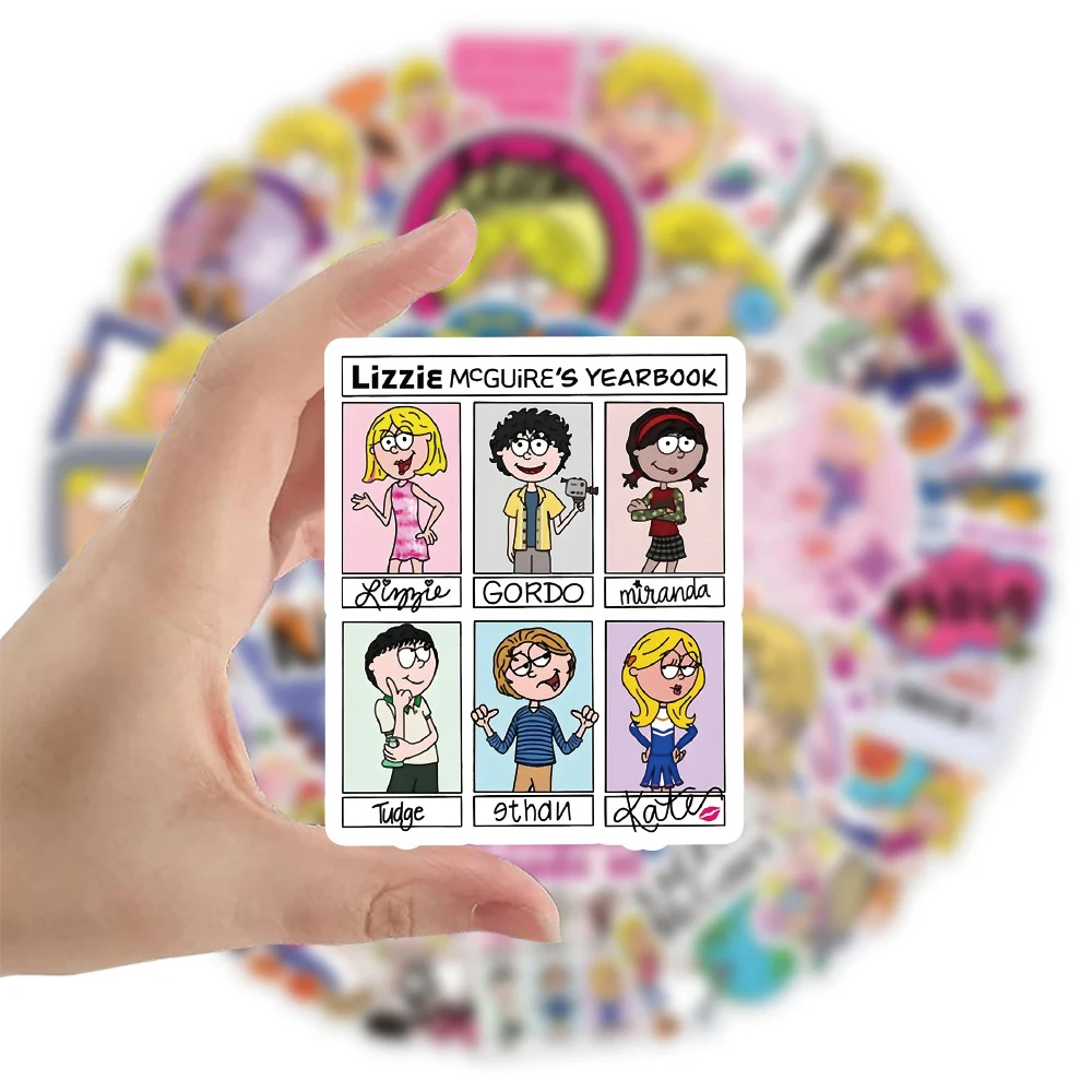 10/30/50pcs Disney Cartoon LIZZIE MCGUIRE Graffiti Stickers Aesthetic Waterproof DIY Phone Guitar Luggage Vinyl Kids Sticker Toy