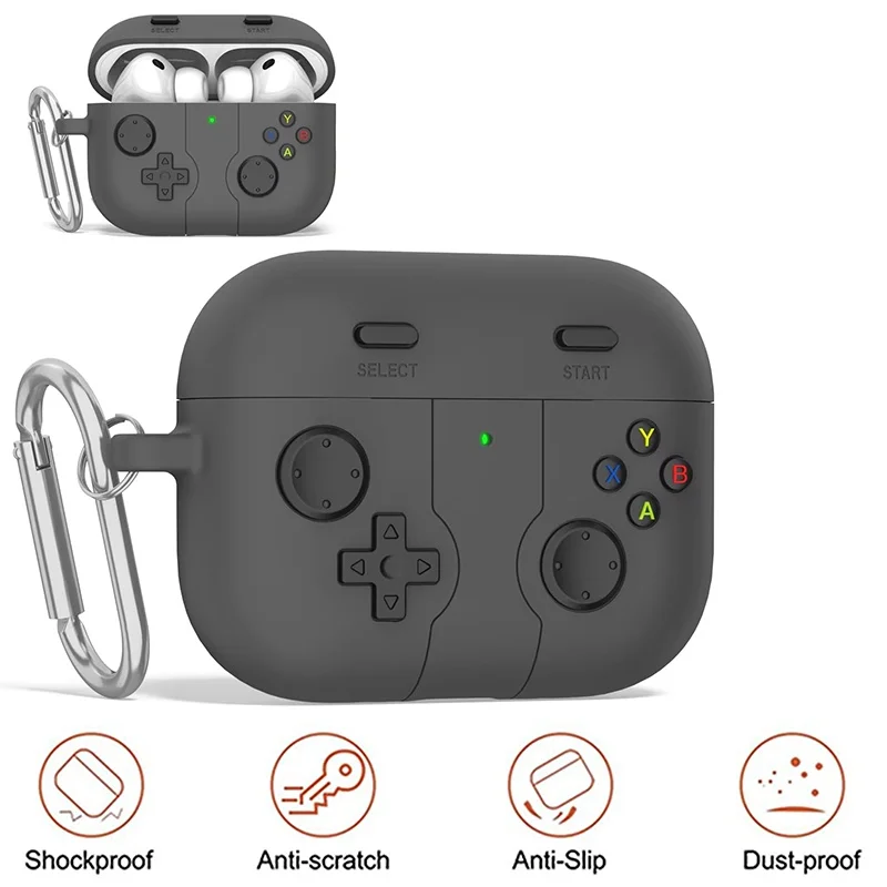 حافظة حماية لسماعات الرأس لأجهزة Apple AirPods 3 4 غطاء مقاوم للصدمات من السيليكون على شكل رسوم كرتونية لطيفة لملحقات Airpods Pro/Pro 2