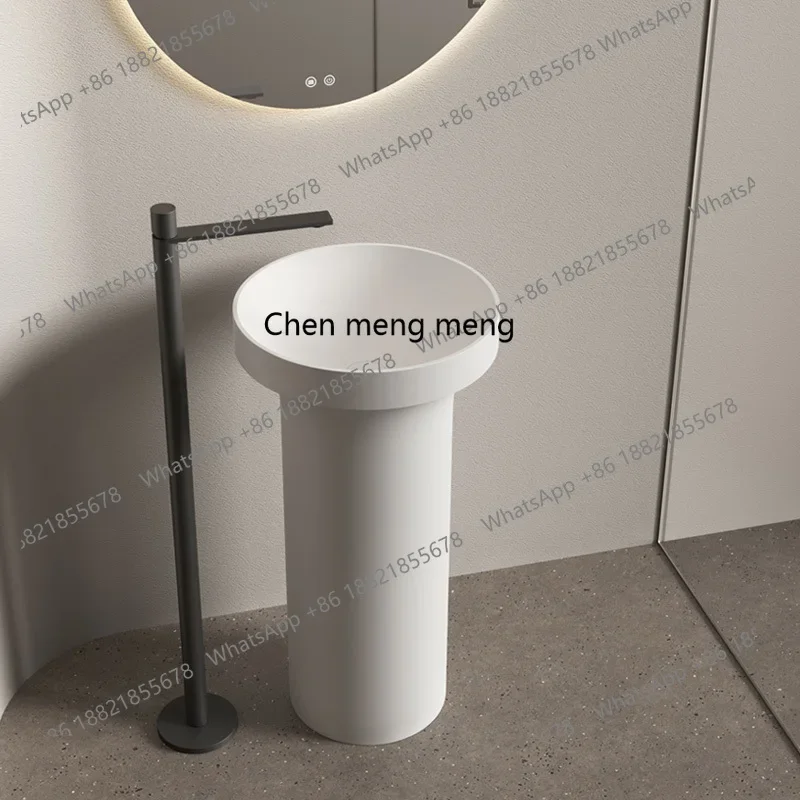 

X Integrated floor-to-ceiling artificial stone column, washbasin, hotel, homestay, hand wash table