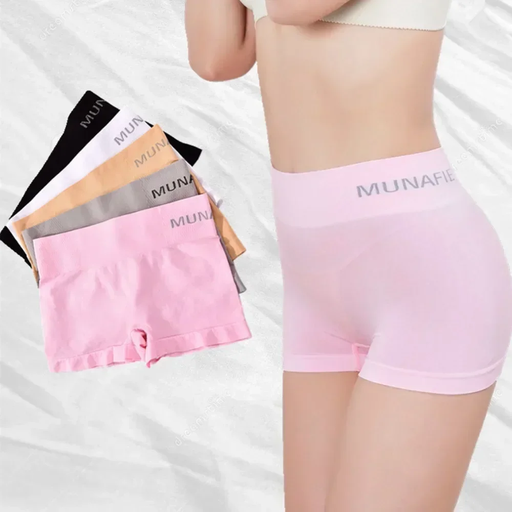 4pcs Safety  Female Panties Pants For Women Seamless Body Shaping Casual Short Ladies Boxer Briefs Boyshorts Cotton Underwear