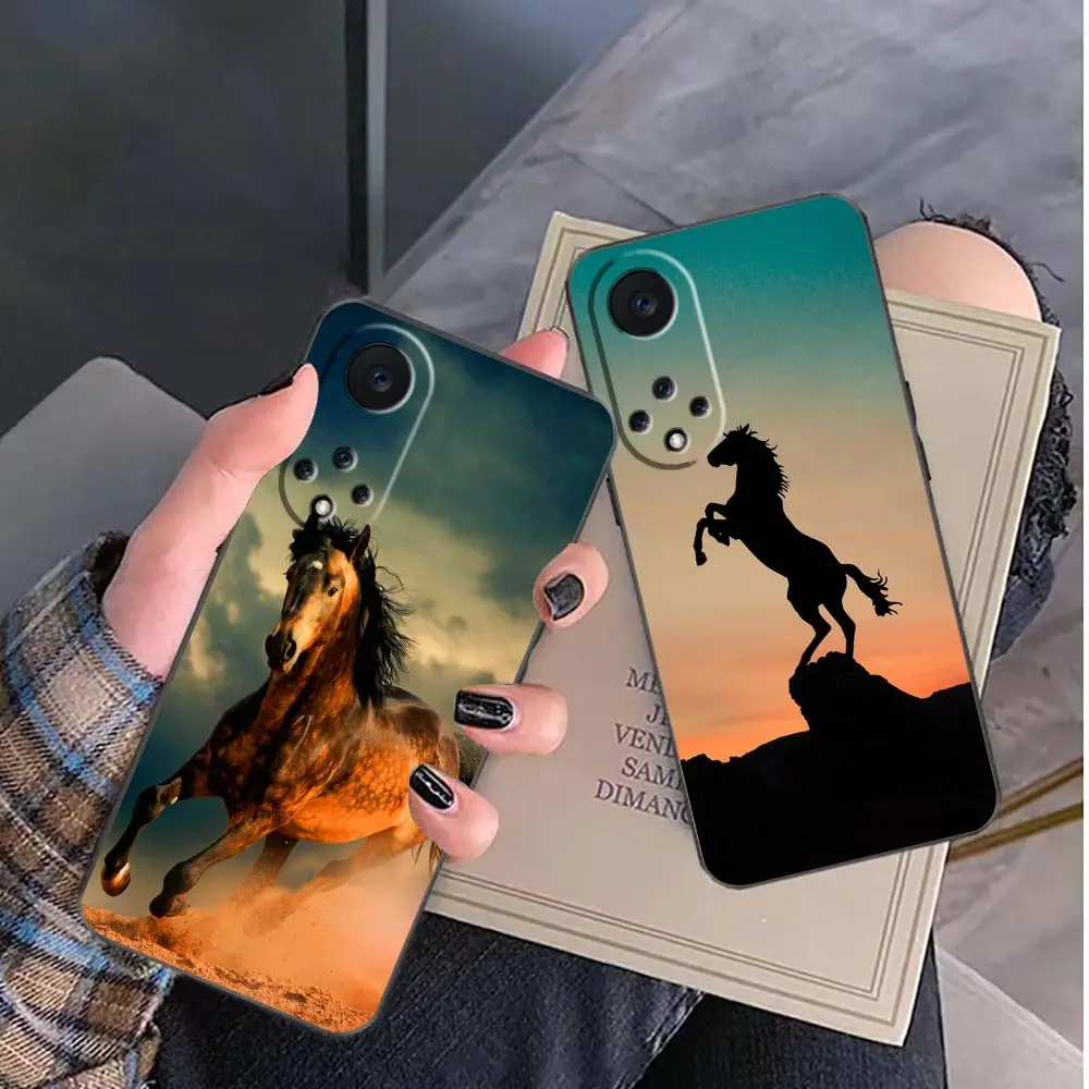 Handsome Animal Horse Phone Case For Huawei NOVA Y90 Y70 Y61 11 10 9 9 Plus 8 8I 7 7I 6 SE 5 5I 4 3 3I 2 Lite Case Funda Shell