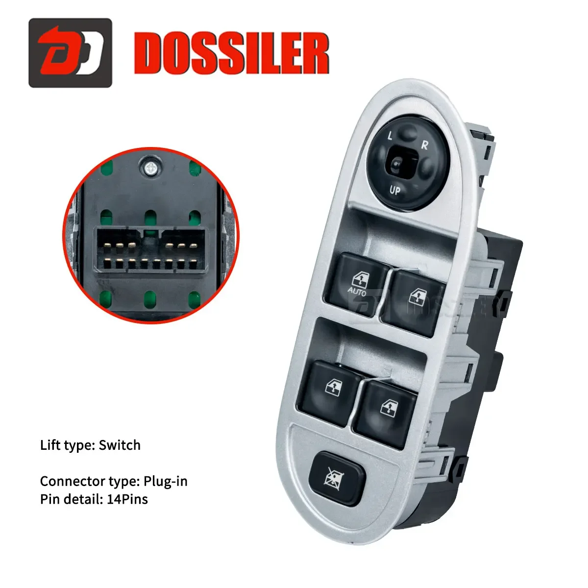 3750310U8160 Dossiler Car Accessories Electric Power Window Control Switch Regulator Button for JAC 3750310U8160 3750130U8010XZ