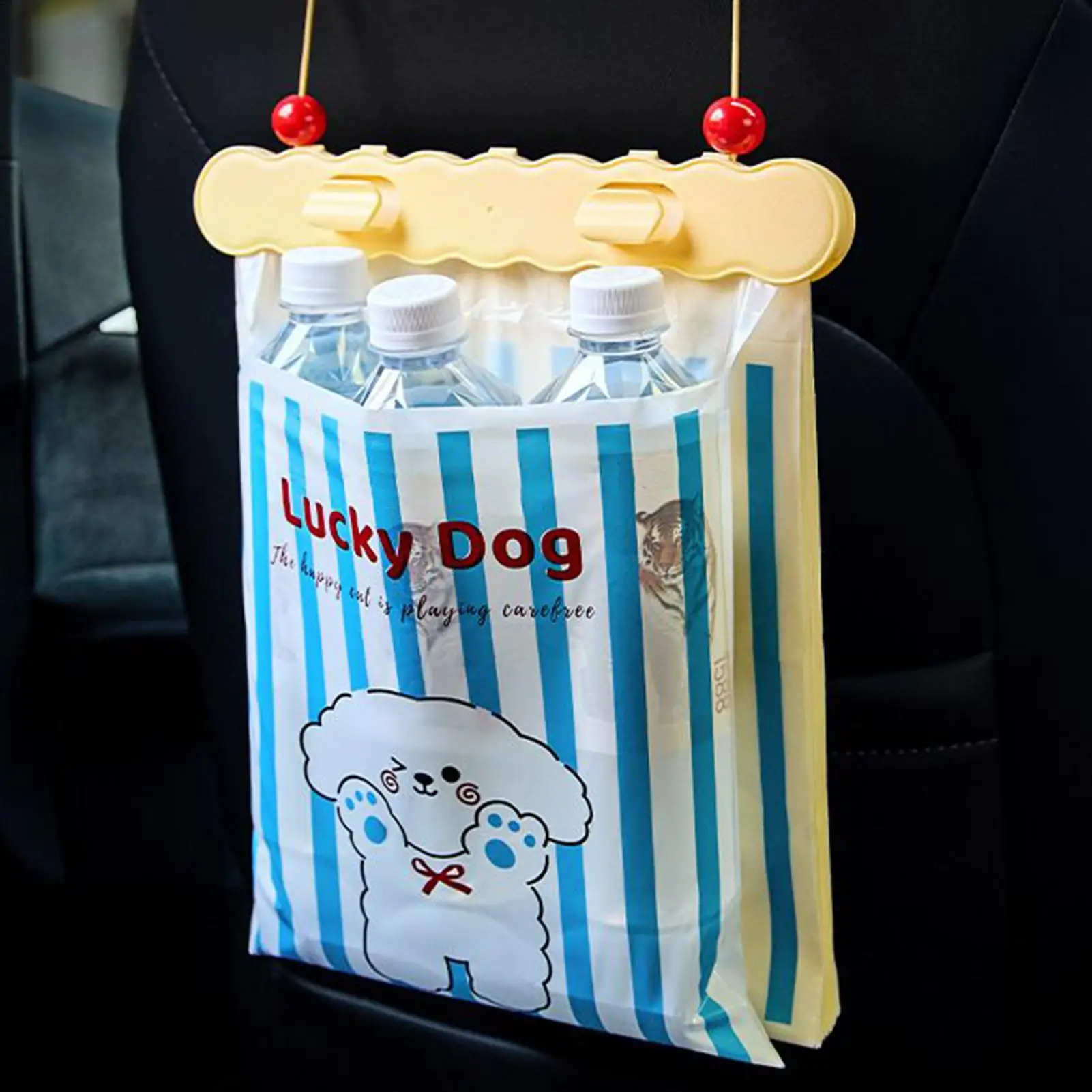 

Car Garbage Bag 20 Pieces Car Litter Bag With Dog Design Portable Rubbish Pouch For Seat Vehicle Interior Backseat Travel